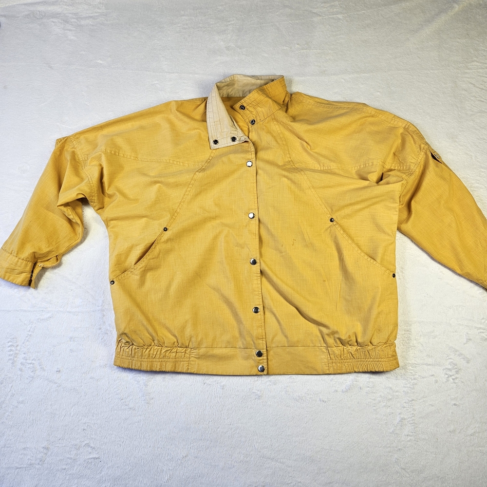 Women’s Vintage Yellow Bomber Jacket Medium (See Measurements)